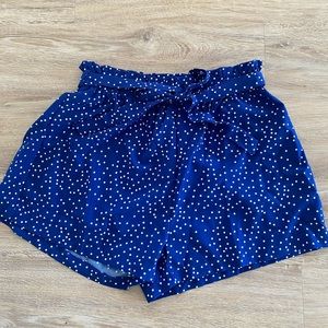 Blue Polka Dot Shorts NWOT